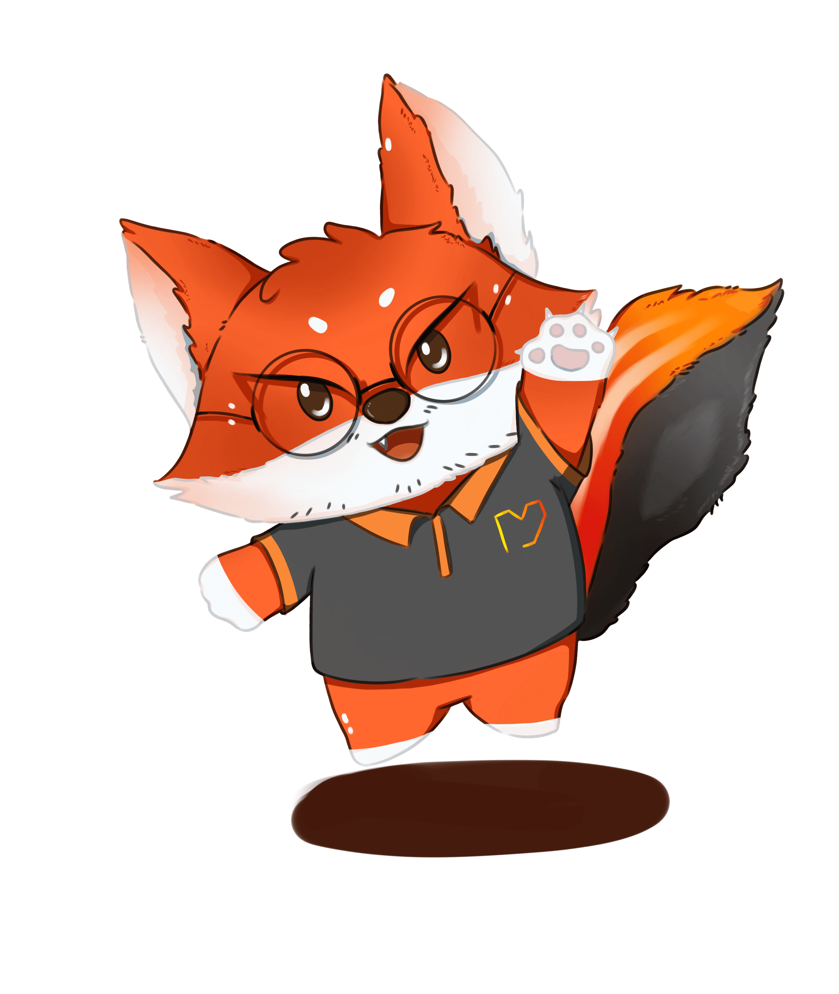 Foxy — the MPC mascot waving hello
