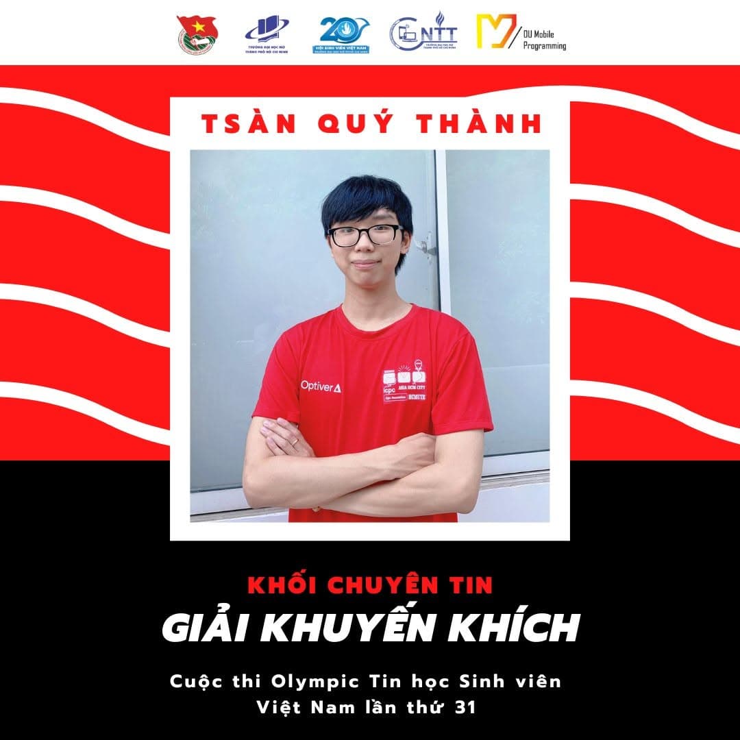 CHÚC MỪNG THÀNH VIÊN MPC TẠI OLYMPIC TIN HỌC SINH VIÊN VIỆT NAM LẦN THỨ 31